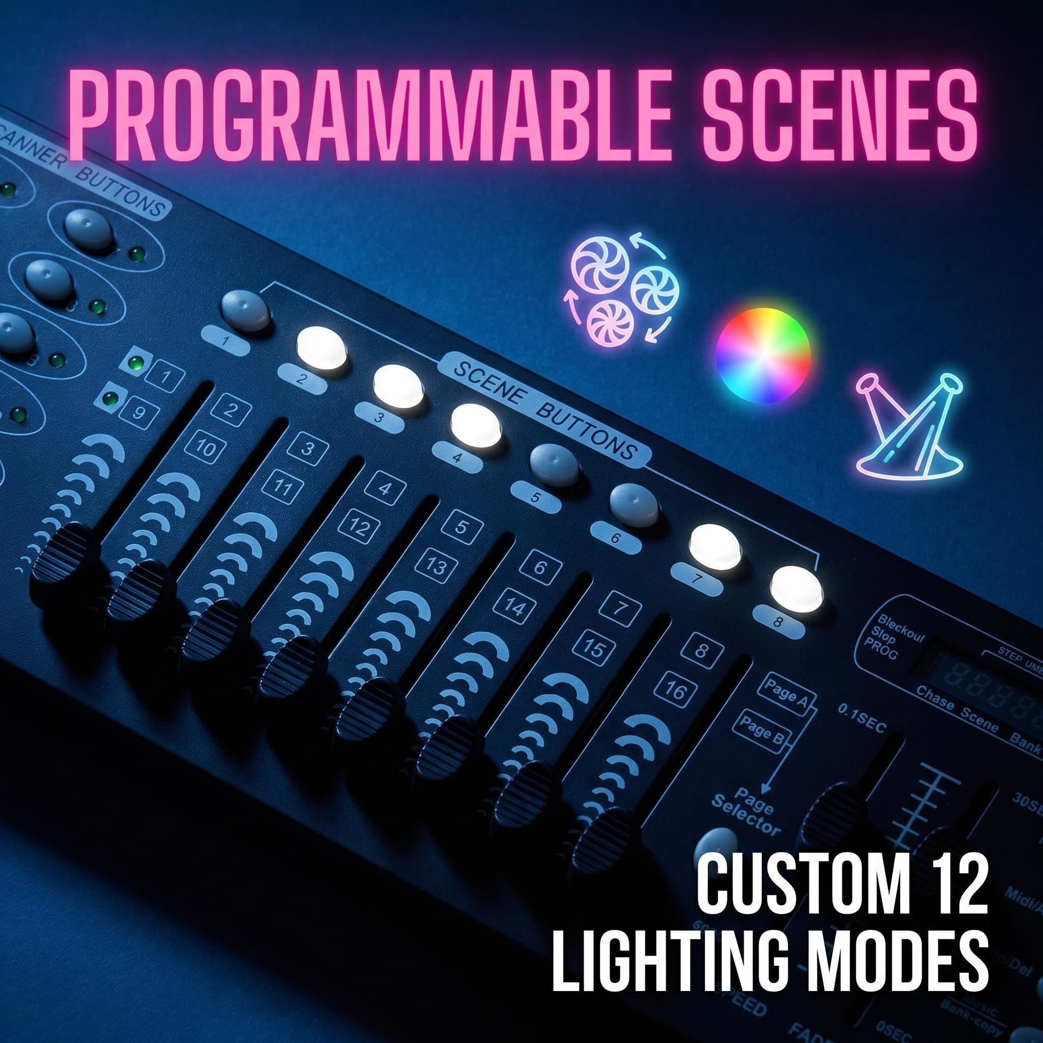 Amazon.com: JCYWFLODY Professioanl 192 DMX Controller for DJ